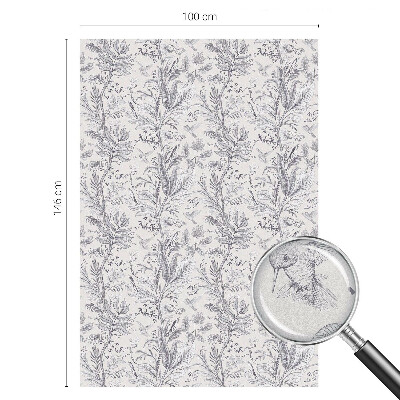 Zelfklevende raamfolie glas in lood Bladeren en vlinders