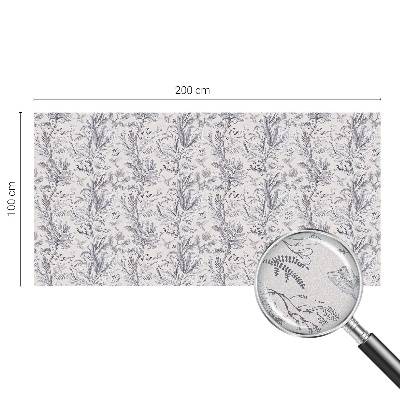 Zelfklevende raamfolie glas in lood Bladeren en vlinders