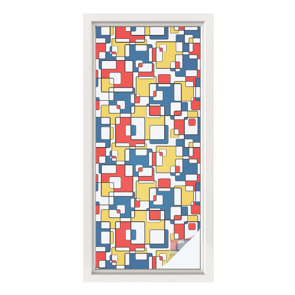 Zonwerende raamfolie Geometrische vormen