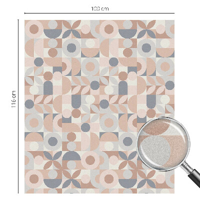 Zelfklevende anti inkijk folie glas in lood Abstracte mozaïek