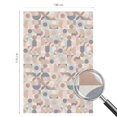 Zelfklevende anti inkijk folie glas in lood Abstracte mozaïek