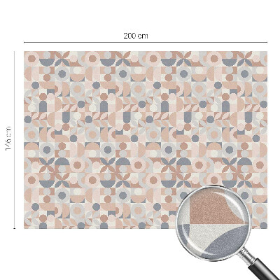 Zelfklevende anti inkijk folie glas in lood Abstracte mozaïek