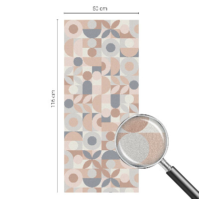 Zelfklevende anti inkijk folie glas in lood Abstracte mozaïek