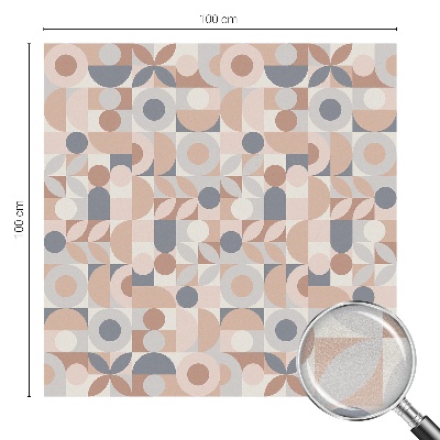 Zelfklevende anti inkijk folie glas in lood Abstracte mozaïek