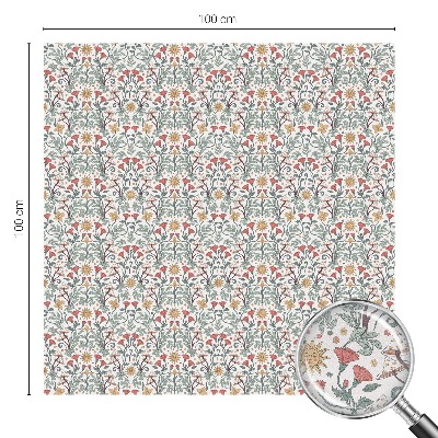 Zonwerende raamfolie glas in lood Vos vertrekt