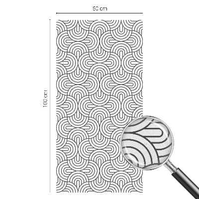 Zonwerende raamfolie Geometrische halve cirkels