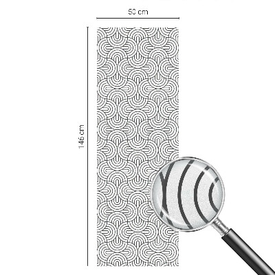 Zonwerende raamfolie Geometrische halve cirkels