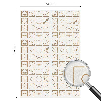 Zelfklevende anti inkijk folie glas in lood Geometrische liefde