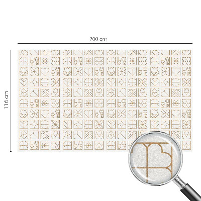 Zelfklevende anti inkijk folie glas in lood Geometrische liefde