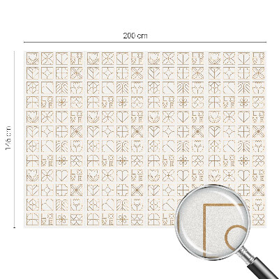 Zelfklevende anti inkijk folie glas in lood Geometrische liefde