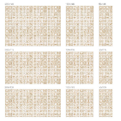 Zelfklevende anti inkijk folie glas in lood Geometrische liefde