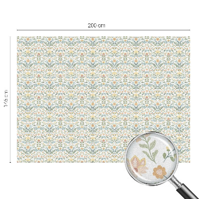 Zelfklevende raamfolie glas in lood Bloemensymmetrie