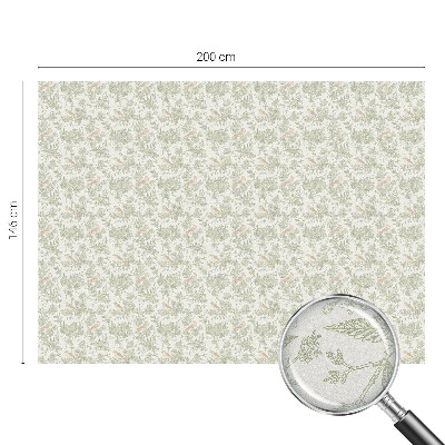 Zelfklevende anti inkijk folie glas in lood Vogels planten