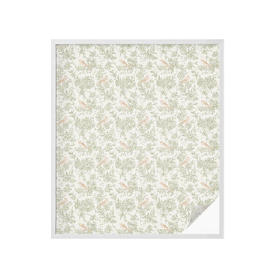 Zelfklevende anti inkijk folie glas in lood Vogels planten