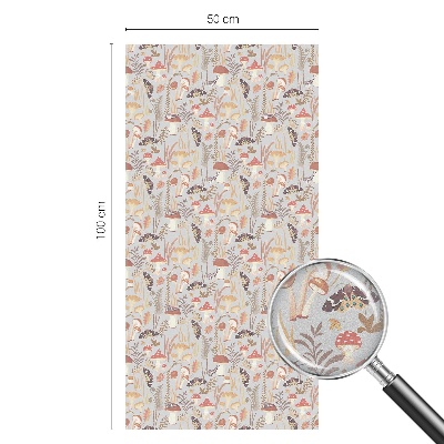 Zonwerende raamfolie glas in lood Bospatroon