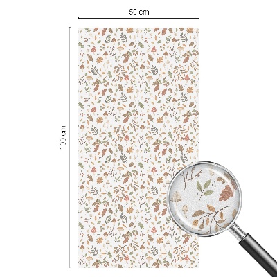 Zelfklevende anti inkijk folie glas in lood Herfstpatronen