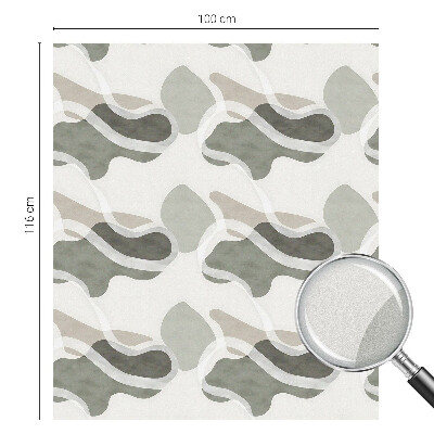 Anti inkijk raamfolie Organisch patroon