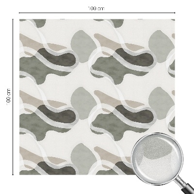 Anti inkijk raamfolie Organisch patroon