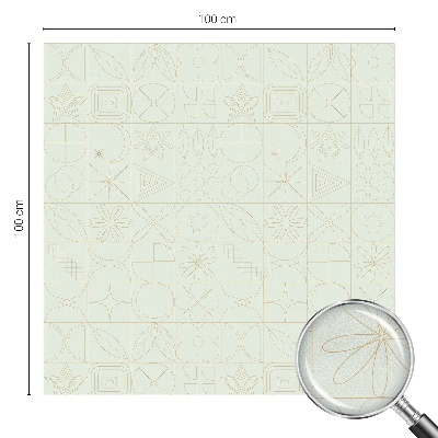 Zonwerende raamfolie Geometrische mozaïek