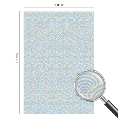 Anti inkijk raamfolie Japanse golven