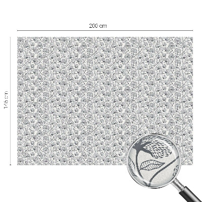 Zelfklevende anti inkijk folie glas in lood Botanisch motief