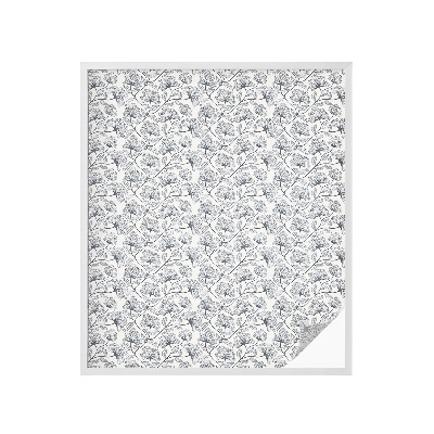 Zelfklevende anti inkijk folie glas in lood Botanisch motief