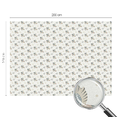 Zonwerende raamfolie glas in lood Vogels patroon