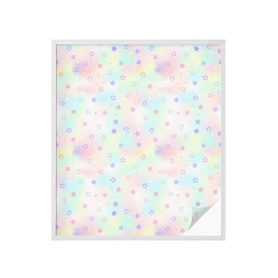 Zelfklevende raamfolie glas in lood Regenboogpatronen