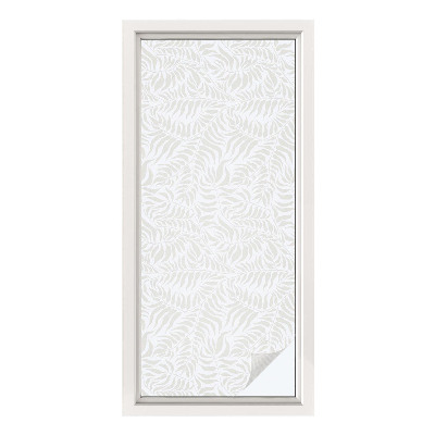 Zelfklevende anti inkijk folie glas in lood Bladrijke elegantie