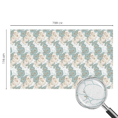 Zelfklevende raamfolie glas in lood Delicate bloemen