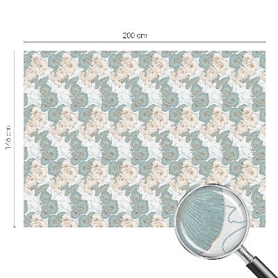 Zelfklevende raamfolie glas in lood Delicate bloemen