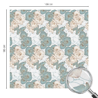 Zelfklevende raamfolie glas in lood Delicate bloemen