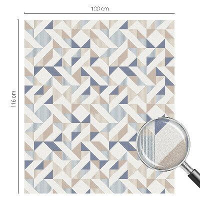 Zonwerende raamfolie glas in lood Geometrische patronen