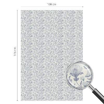 Zonwerende raamfolie Bloemenpatroon