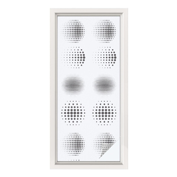 Zelfklevende raamfolie glas in lood Gestippelde cirkels