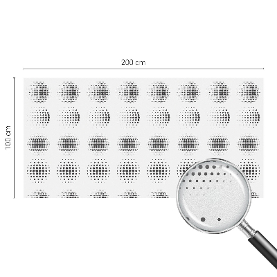 Zelfklevende raamfolie glas in lood Gestippelde cirkels