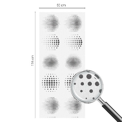 Zelfklevende raamfolie glas in lood Gestippelde cirkels