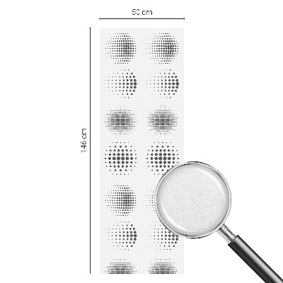 Zelfklevende raamfolie glas in lood Gestippelde cirkels