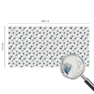 Anti inkijk raamfolie Blauwe bloemen