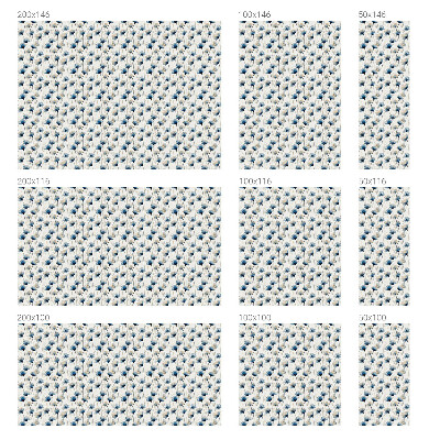 Anti inkijk raamfolie Blauwe bloemen