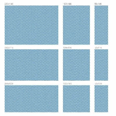Zelfklevende raamfolie glas in lood Blauwe golven