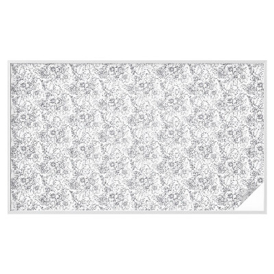 Zonwerende raamfolie glas in lood Floristische elegantie