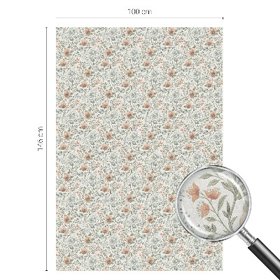 Anti inkijk raamfolie Bloemenpatroon