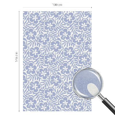 Zelfklevende anti inkijk folie glas in lood Hibiscusbloemen