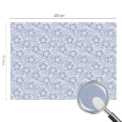 Zelfklevende anti inkijk folie glas in lood Hibiscusbloemen