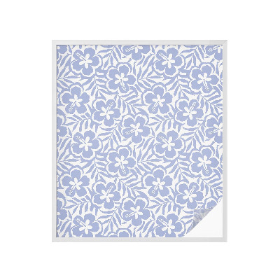 Zelfklevende anti inkijk folie glas in lood Hibiscusbloemen