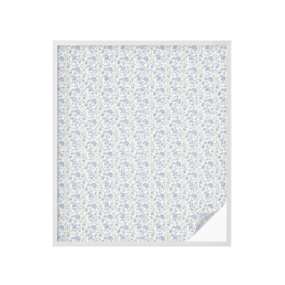 Zelfklevende anti inkijk folie glas in lood Bloemenpatroon