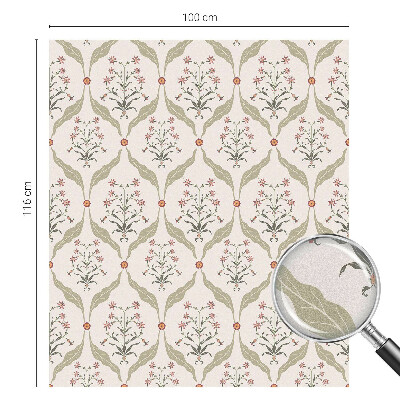 Anti inkijk raamfolie Bloemenpatroon