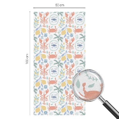 Zonwerende raamfolie glas in lood Nautische motieven