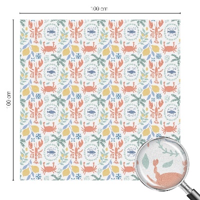 Zonwerende raamfolie glas in lood Nautische motieven